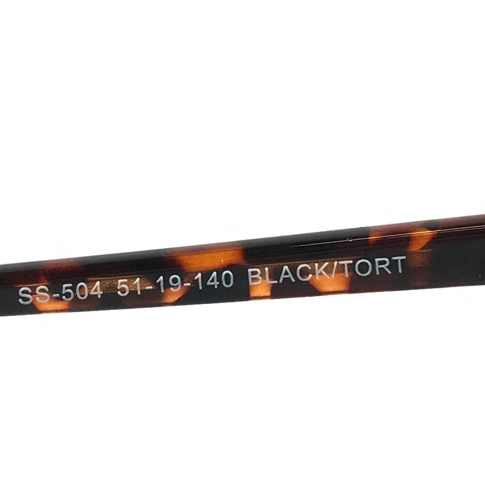 Success Eyeglasses Frames SS-504 BLACK/TORT Black Tortoise Full Rim 51-19-140
